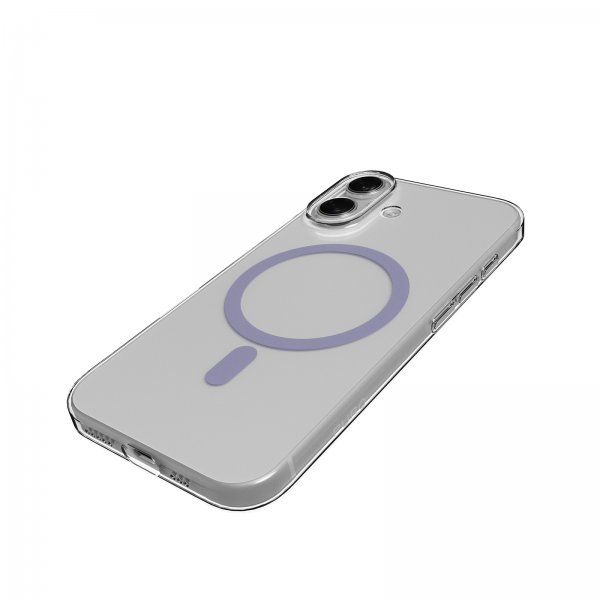 Puro iPhone 17 Deksel Lite Mag Transparent Lavendel