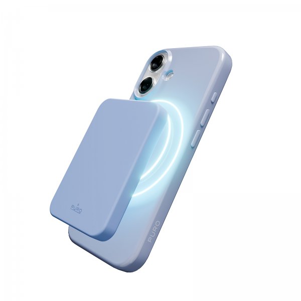 Puro iPhone 17 Deksel Pulse MagSafe Ice Blue