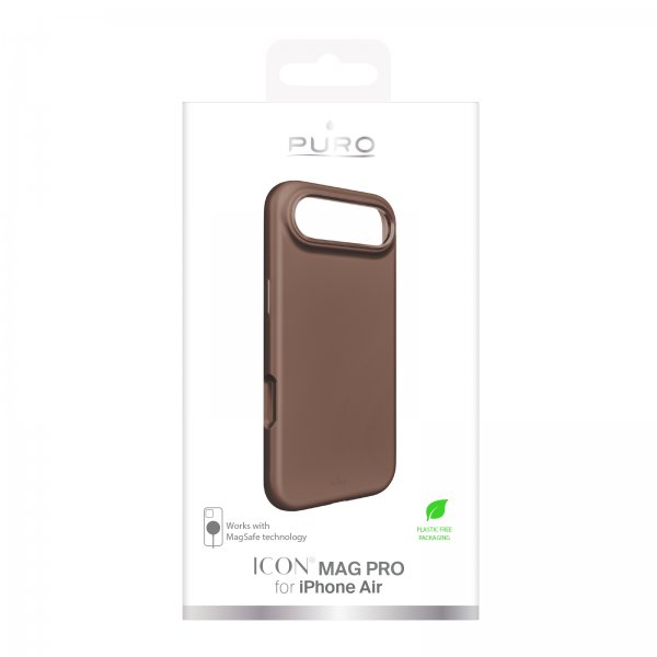 Puro iPhone Air Deksel ICON Mag Pro Brun