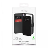 Puro iPhone 17 Pro Etui Wallet Stand Svart