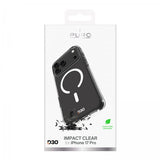 Puro iPhone 17 Pro Deksel Impact Clear D3O MagSafe Transparent