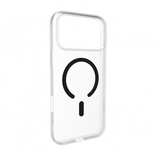 Puro iPhone 17 Pro Deksel Lite Mag Transparent Svart