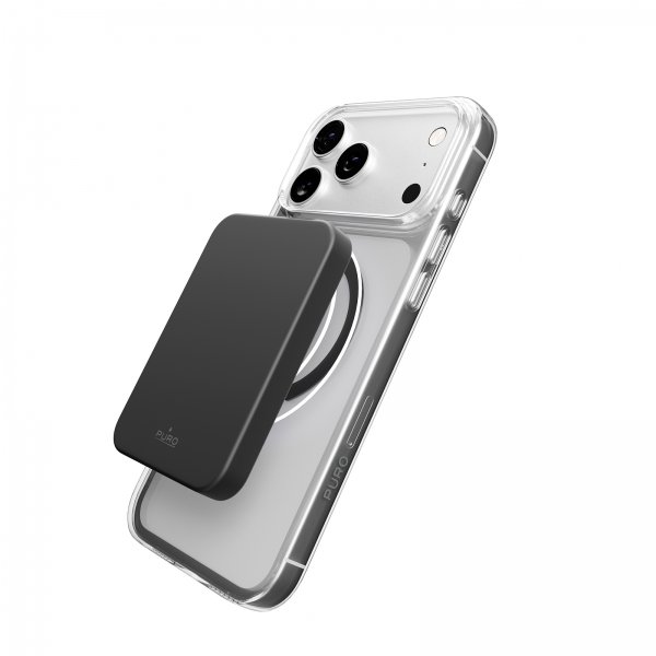 Puro iPhone 17 Pro Deksel Lite Mag Transparent Grå