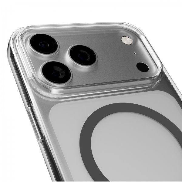 Puro iPhone 17 Pro Deksel Lite Mag Transparent Svart