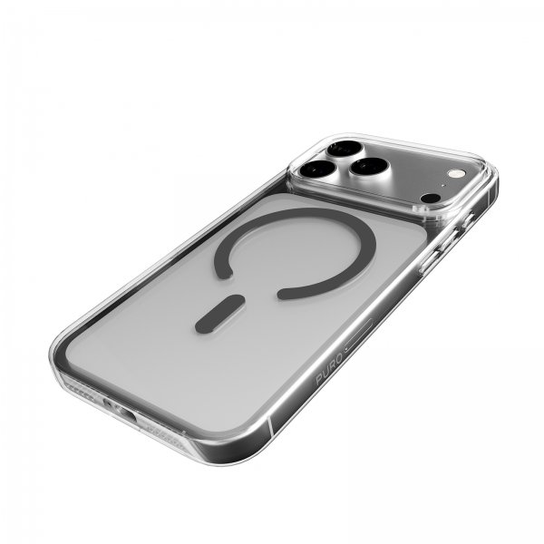 Puro iPhone 17 Pro Deksel Lite Mag Transparent Grå
