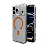 Puro iPhone 17 Pro Deksel Lite Mag Transparent Oransje