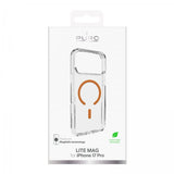 Puro iPhone 17 Pro Deksel Lite Mag Transparent Oransje