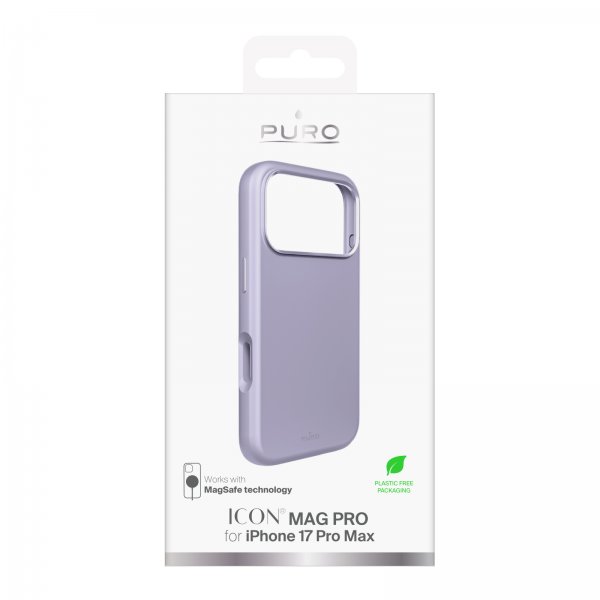 Puro iPhone 17 Pro Max Deksel ICON Mag Pro Lavendel