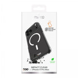 Puro iPhone 17 Pro Max Deksel Impact Clear D3O MagSafe Transparent