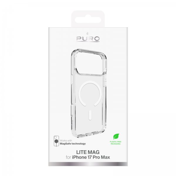 Puro iPhone 17 Pro Max Deksel Lite Mag Transparent