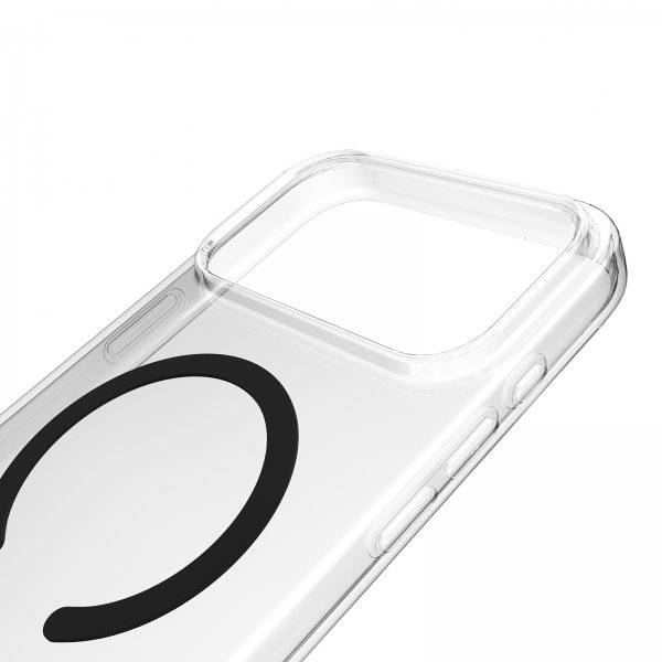 Puro iPhone 17 Pro Max Deksel Lite Mag Transparent Svart