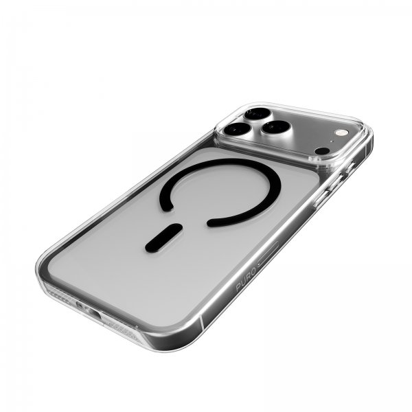 Puro iPhone 17 Pro Max Deksel Lite Mag Transparent Svart