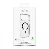 Puro iPhone 17 Pro Max Deksel Lite Mag Transparent Svart