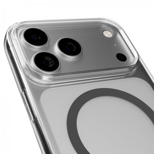 Puro iPhone 17 Pro Max Deksel Lite Mag Transparent Grå