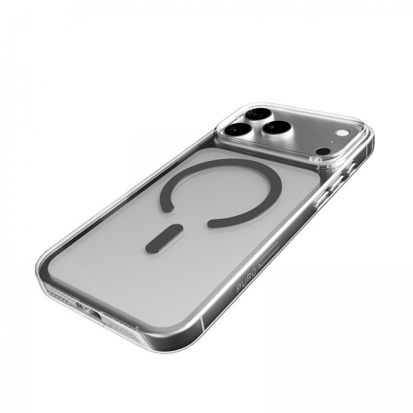 Puro iPhone 17 Pro Max Deksel Lite Mag Transparent Grå