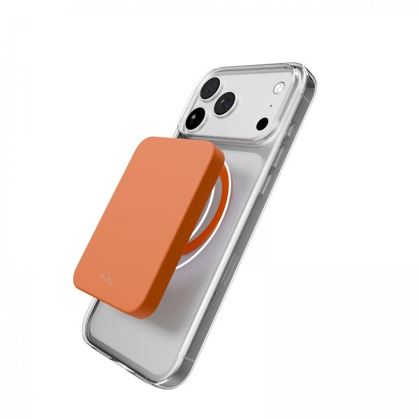 Puro iPhone 17 Pro Max Deksel Lite Mag Transparent Oransje
