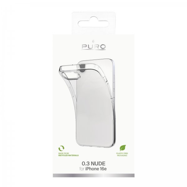 Puro iPhone 16e/17e Deksel Nude Transparent