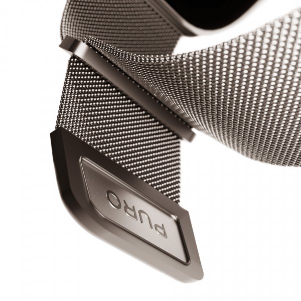 Puro Apple Watch 44/45/46mm/Ultra 49mm Armbånd Milanese Titanium
