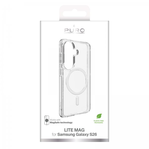 Puro Samsung Galaxy S26 Deksel Lite Mag Transparent