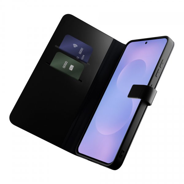 Puro Samsung Galaxy S26 Plus Etui Wallet Stand Svart