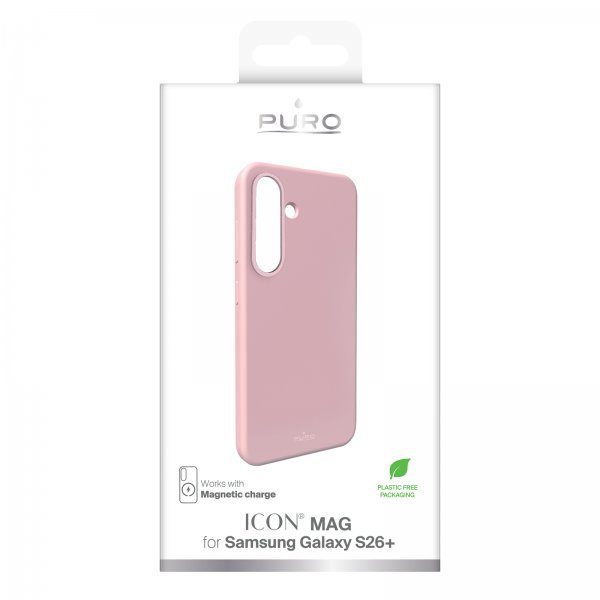 Puro Samsung Galaxy S26 Plus Deksel ICON Mag Pro Rosa