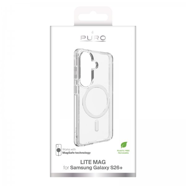 Puro Samsung Galaxy S26 Plus Deksel Lite Mag Transparent