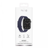 Puro Apple Watch 44/45/46/Ultra 49mm Armbånd Sport Strap Crown Blue