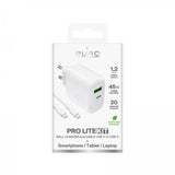 Puro Lader med Kabel ProLite Kit USB-C 45W 1.2m Hvit