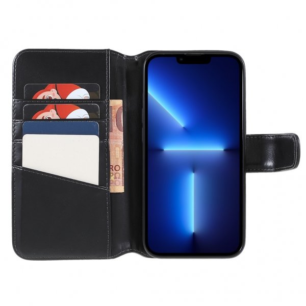 Nordic Covers iPhone 14 Pro Etui Essential Leather Raven Black