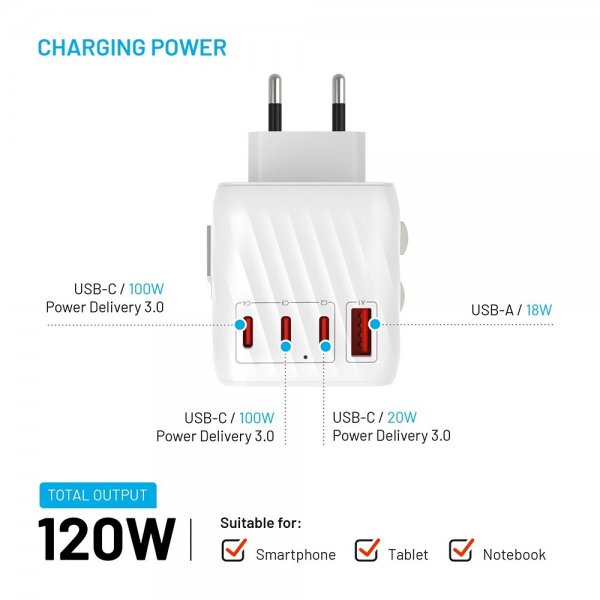Fixed Lader Voyager World Adapter 120W