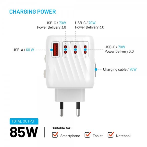 Fixed Lader Voyager World Adapter 85W