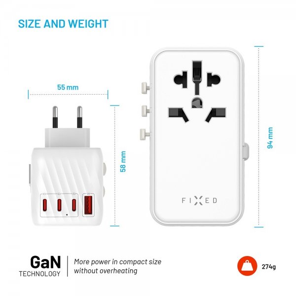 Fixed Lader Voyager World Adapter 85W