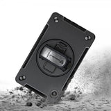 Armor-X Samsung Galaxy Tab A9 Deksel Rainproof Rugged Case Hand Strap Kickstand Svart
