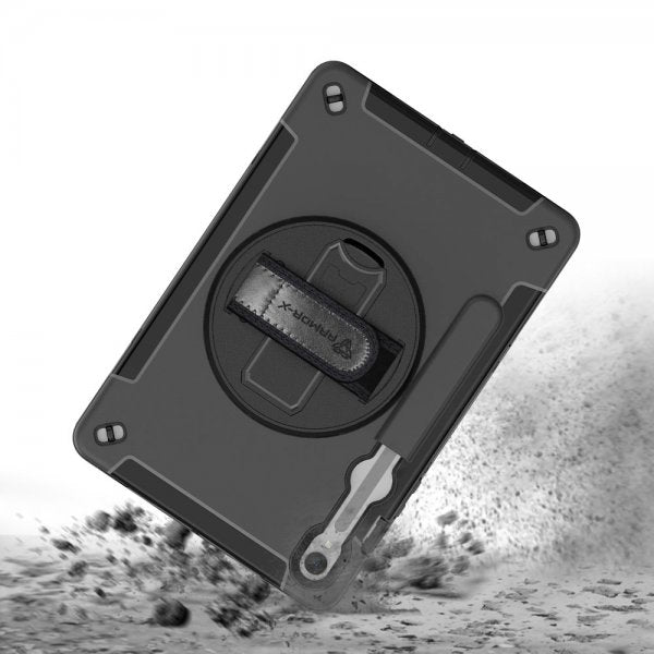 Armor-X Samsung Galaxy Tab S9 Deksel Rainproof Rugged Case Hand Strap Kickstand