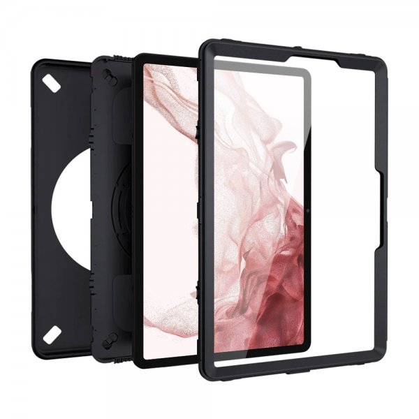 Armor-X Samsung Galaxy Tab S9 Deksel Rainproof Rugged Case Hand Strap Kickstand