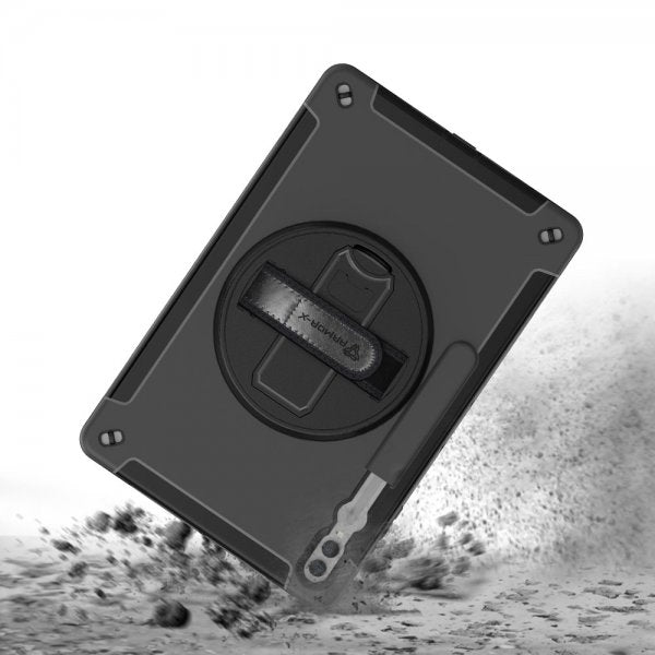 Armor-X Samsung Galaxy Tab S9 Ultra Deksel Rainproof Rugged Case Hand Strap Kickstand