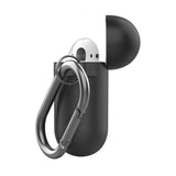 KeyBudz AirPods (1/2) Deksel PodSkinz KeyChain Series Svart
