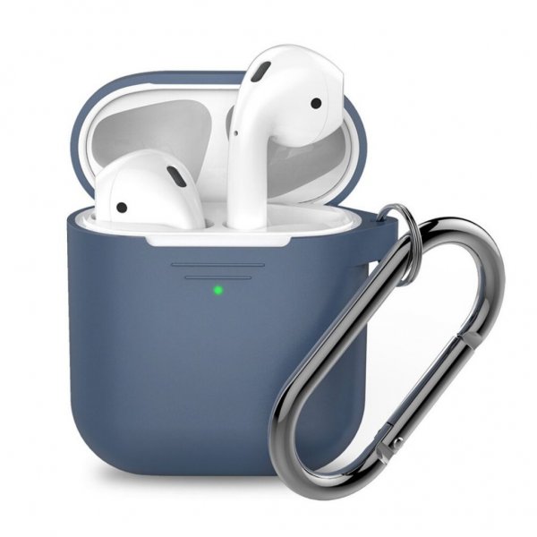 KeyBudz AirPods (1/2) Deksel PodSkinz KeyChain Series KoboltBlå