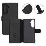 Rvelon Samsung Galaxy S26 Plus Etui 4 Kortlomme Avtakbart deksel Svart