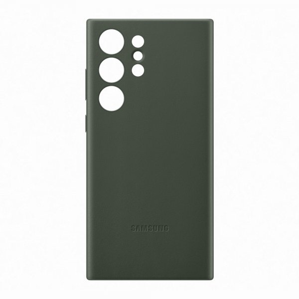 Samsung Original Galaxy S23 Ultra Deksel Leather Cover Grønn