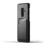 Mujjo Samsung Galaxy S9 Plus Deksel Full Leather Wallet Case Svart