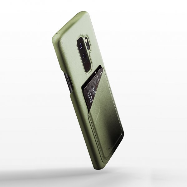 Mujjo Samsung Galaxy S9 Plus Deksel Full Leather Wallet Case Svart