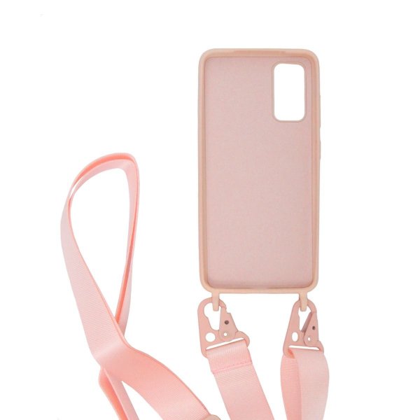 Samsung Galaxy S20 Deksel med Kjede Rosa