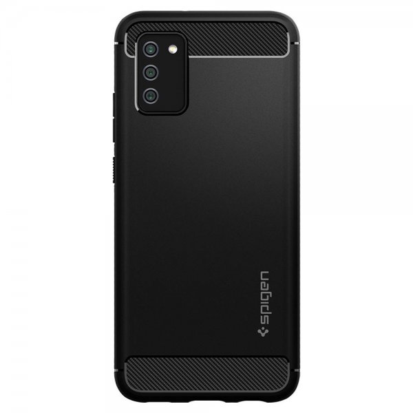 Spigen Samsung Galaxy A02s Deksel Rugged Armor Matte Black