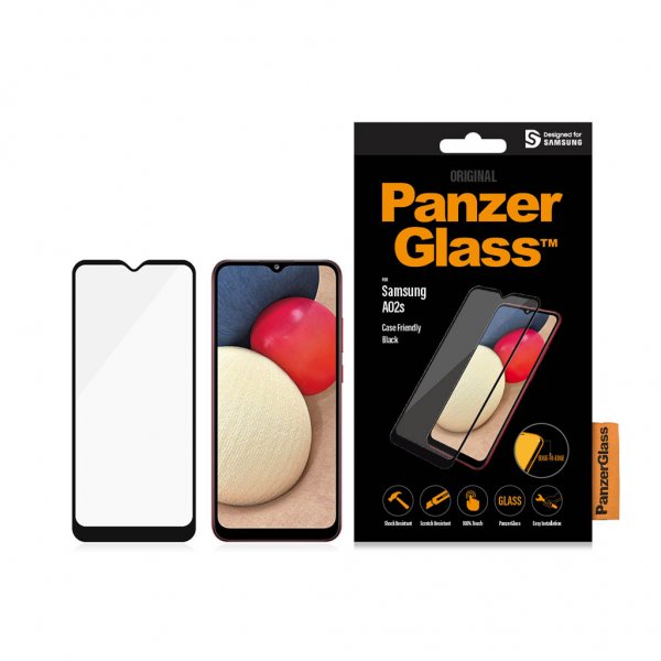 PanzerGlass Samsung Galaxy A02s Skjermbeskytter Case Friendly