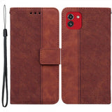 Samsung Galaxy A03 Etui Mønster Brun