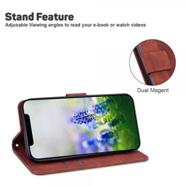 Samsung Galaxy A03 Etui Mønster Brun