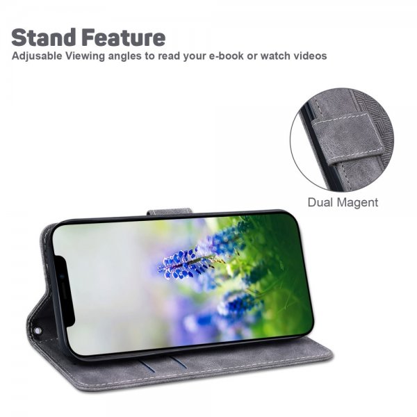 Samsung Galaxy A03 Etui Mønster Grå