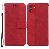 Samsung Galaxy A03 Etui Mønster Rød