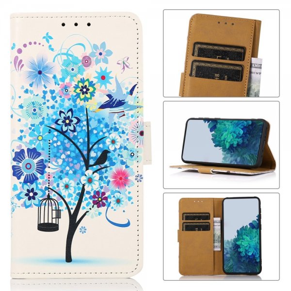Samsung Galaxy A03 Etui Motiv Blått Tre